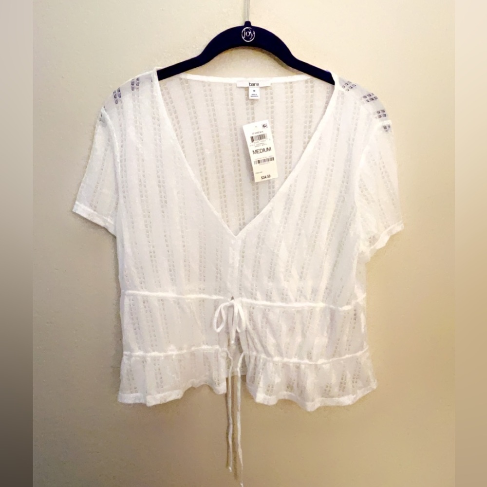 Sheer crop bikini/bralette cover